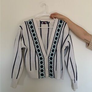 Vintage Princeton Club Women’s Preppy Large Cardigan